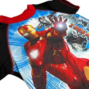 Marvel Iron Man 2 Raglan Shirt Kids Size 6 Graphic Tee Superhero Comic‎ Book